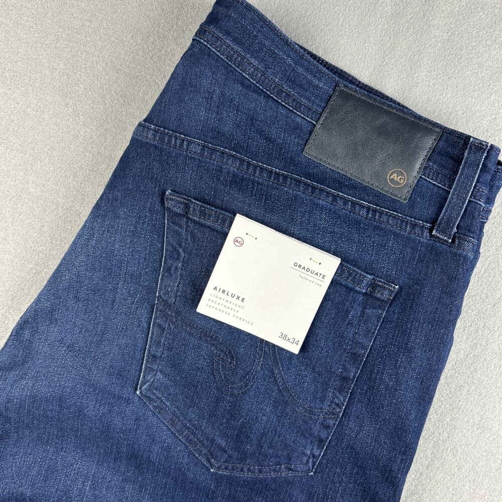 NWT AG Adriano Goldschmied Jeans Mens 38x34 Airluxe The Graduate Tailored Leg